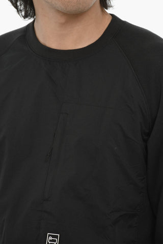 Rundhals-Sweatshirt aus Doppelstoff mit Tasche