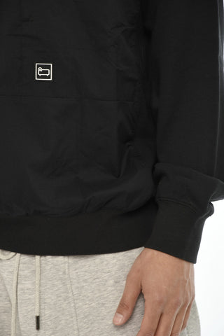 Rundhals-Sweatshirt aus Doppelstoff mit Tasche