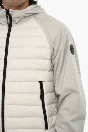 Quilted Nylon Puffer Jacket With Hood