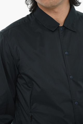 Nylon Overshirt HIGH AERATION With Front Button Closure