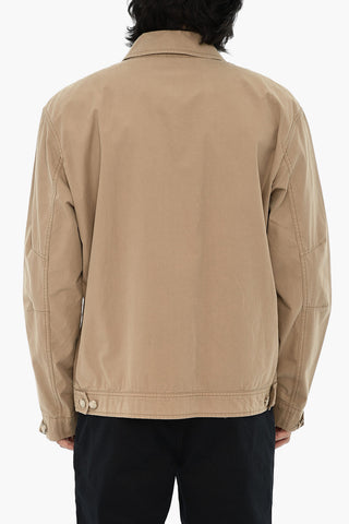 Overshirt in Cotone Leggero con Chiusura Zip