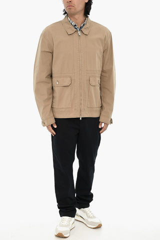 Overshirt in Cotone Leggero con Chiusura Zip