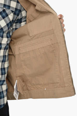 Overshirt in Cotone Leggero con Chiusura Zip