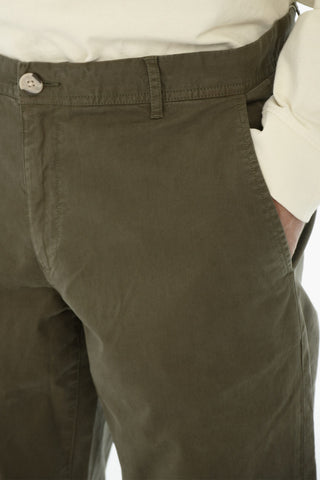 Stretch-Cotton Chino Pants with Belt Loops