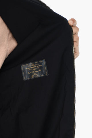 Virgin Wool Windbreaker with Hood