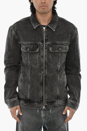 Jeansjacke D-BARCY-ZF mit geprägtem Oval-D-Monogramm