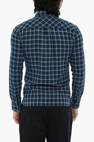 Kariertes Hemd mit Button-Down-Kragen