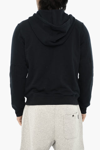 Uni-Sweatshirt mit Kapuze und Reißverschluss