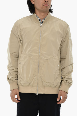 Solid-Color Full-Zip Bomber