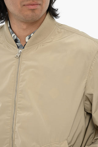 Solid-Color Full-Zip Bomber