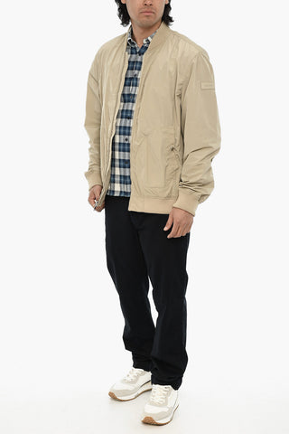 Bomber Full-Zip in Tinta Unita
