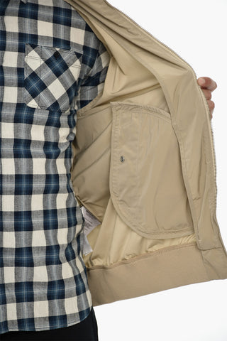 Solid-Color Full-Zip Bomber