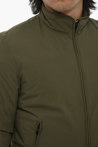 Solid Down Jacket With Quilted Lining