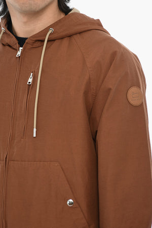 Cotton-Blend Jacket LOBSTER with Hood