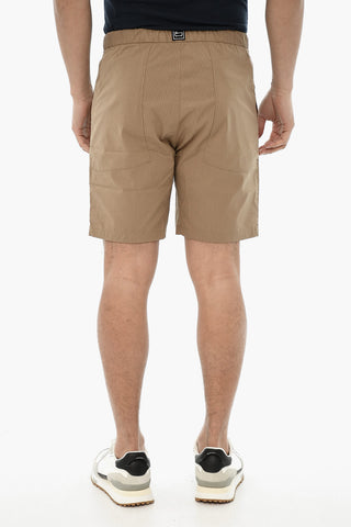 Karierte Ripstop-Cargoshorts mit Industrial-Gürtel