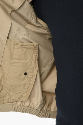 Overshirt in Misto Cotone a Tinta Unita con Abbottonatura Frontale