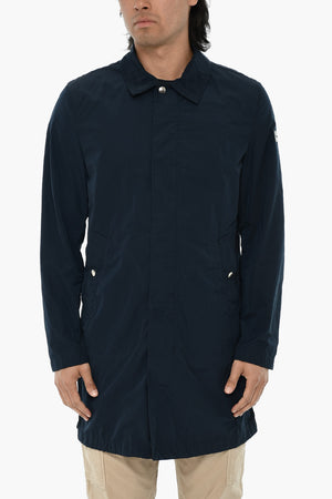 Technical Fabric Coat With Concealed Closure