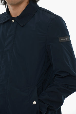 Technical Fabric Coat With Concealed Closure