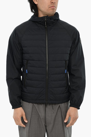 Quilted Nylon Puffer Jacket with Hood