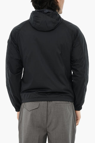Quilted Nylon Puffer Jacket with Hood