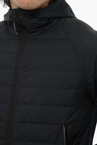 Quilted Nylon Puffer Jacket with Hood