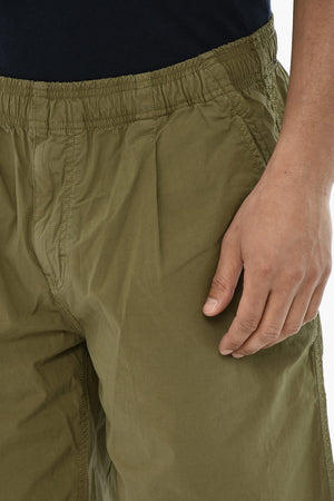 Lightweight Cotton Shorts With 1 Pleat And Elastic Waist