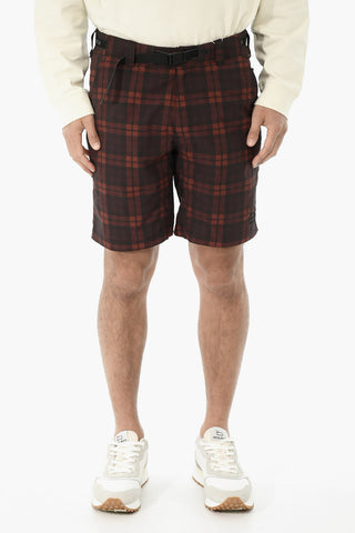 Shorts COOL MESH Motivo Plaid con Cintura Industrial