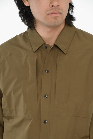 Overshirt in Tessuto Gore-tex a Tinta Unita