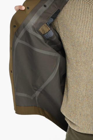 Overshirt in Tessuto Gore-tex a Tinta Unita