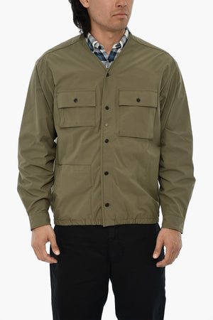 Overshirt HIGH AERATION in Tinta Unita con Abbottonatura Frontale