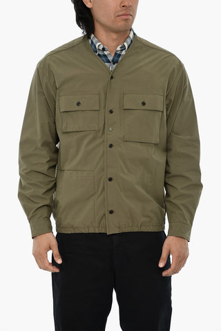 Overshirt HIGH AERATION in Tinta Unita con Abbottonatura Frontale
