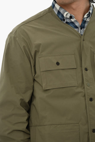 Overshirt HIGH AERATION in Tinta Unita con Abbottonatura Frontale