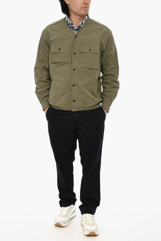 Overshirt HIGH AERATION in Tinta Unita con Abbottonatura Frontale