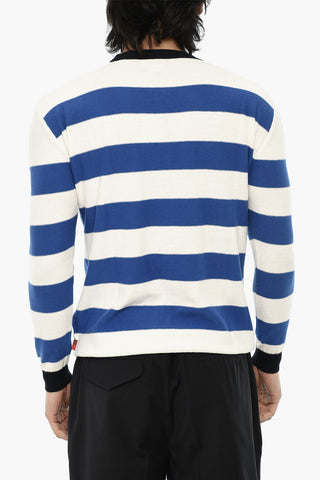 Maglia Girocollo a Righe Bicolore