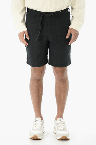 Karo-Shorts COOL MESH mit Industrial-Gürtel