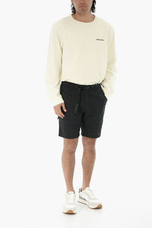 Shorts COOL MESH Motivo Plaid con Cintura Industrial