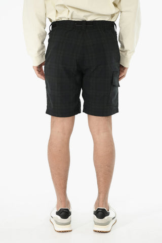 Karo-Shorts COOL MESH mit Industrial-Gürtel