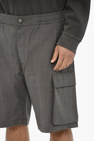Cargo-Shorts aus Schurwolle