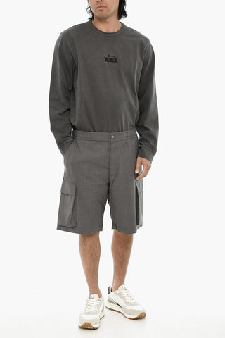 Cargo-Shorts aus Schurwolle
