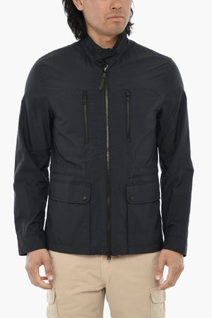 Nylon-Windjacke mit Reißverschluss