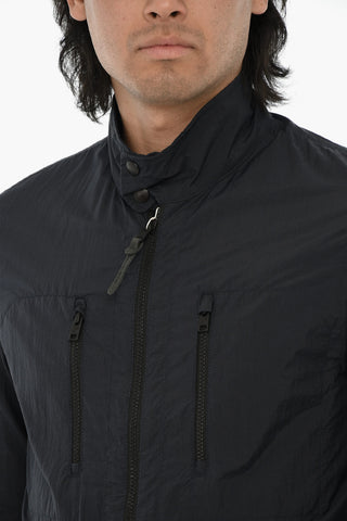 Nylon-Windjacke mit Reißverschluss