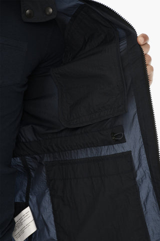 Nylon Windbreaker with Zip Closure