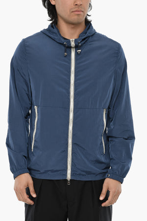 Nylon-Windjacke mit Kapuze