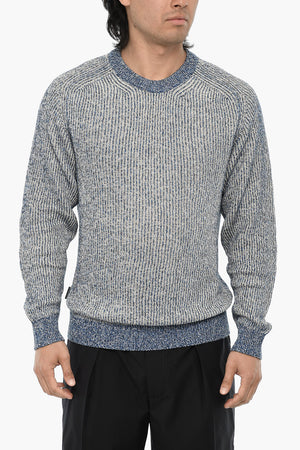 Linen and Cotton Crewneck Sweater MOULINE'