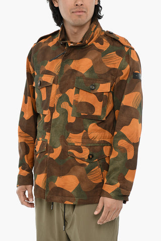 Utility‑Jacke EASTON mit Camouflage‑Muster und abnehmbarer Kapuze
