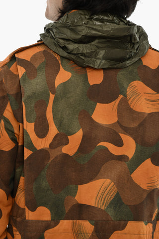 Utility‑Jacke EASTON mit Camouflage‑Muster und abnehmbarer Kapuze