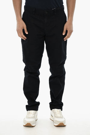 Stretch Cotton Straight-Leg Chinos