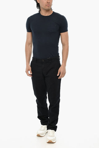 Chinohose aus Stretch-Baumwolle mit geradem Bein