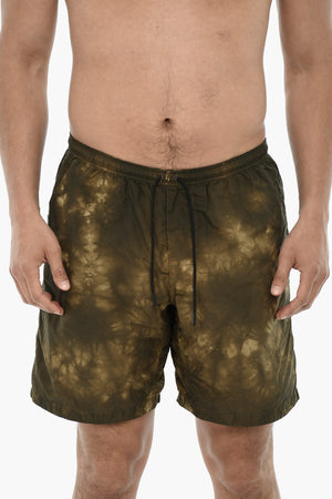 Nylon Tie-Dye Boxer Swim Trunks