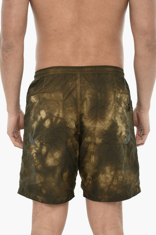 Nylon Tie-Dye Boxer Swim Trunks